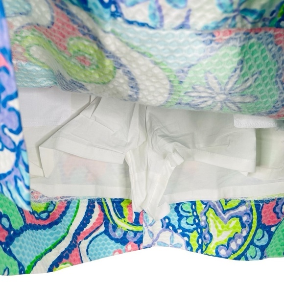 Lilly Pulitzer Marigold Skort 2 Conch Republic High Rise Cotton Skirt Over Short - Picture 5 of 7